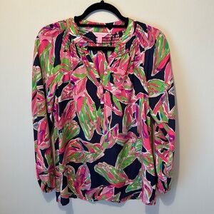 Lilly Pulitzer size small silk blouse